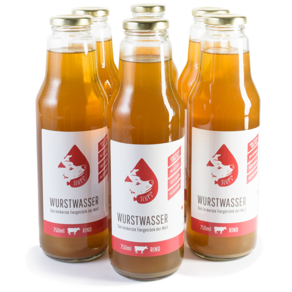 Slups Wurstwasser® Hundegetränk Rind 6 x 750 ml